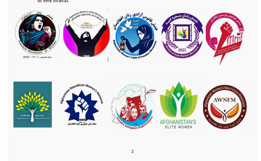 Open Letter from Afghan Women’s Protest Movements to the Officials of the Federal Government of Germany