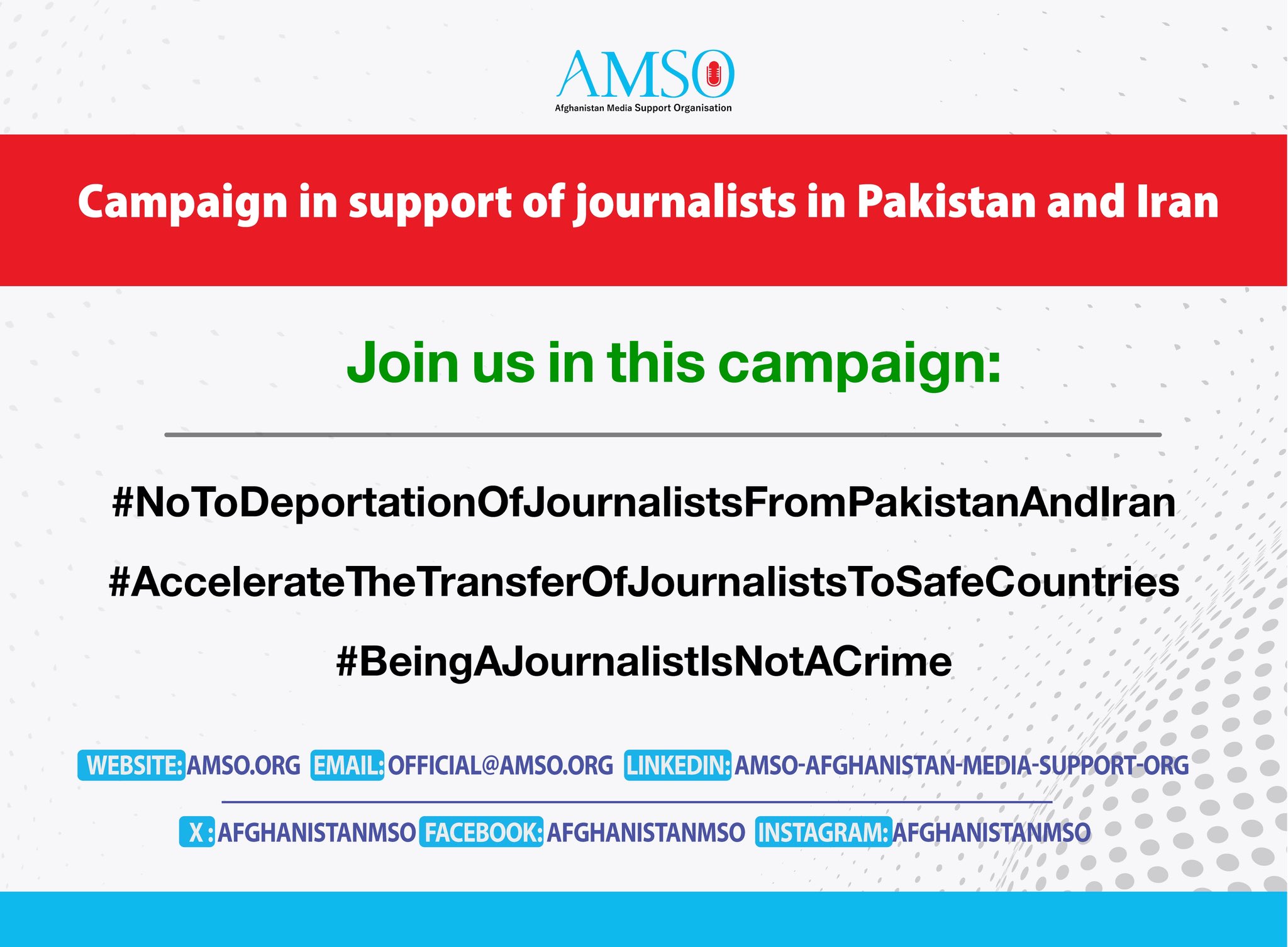 Campaign Launched to Support Afghan Journalists in Pakistan and Iran