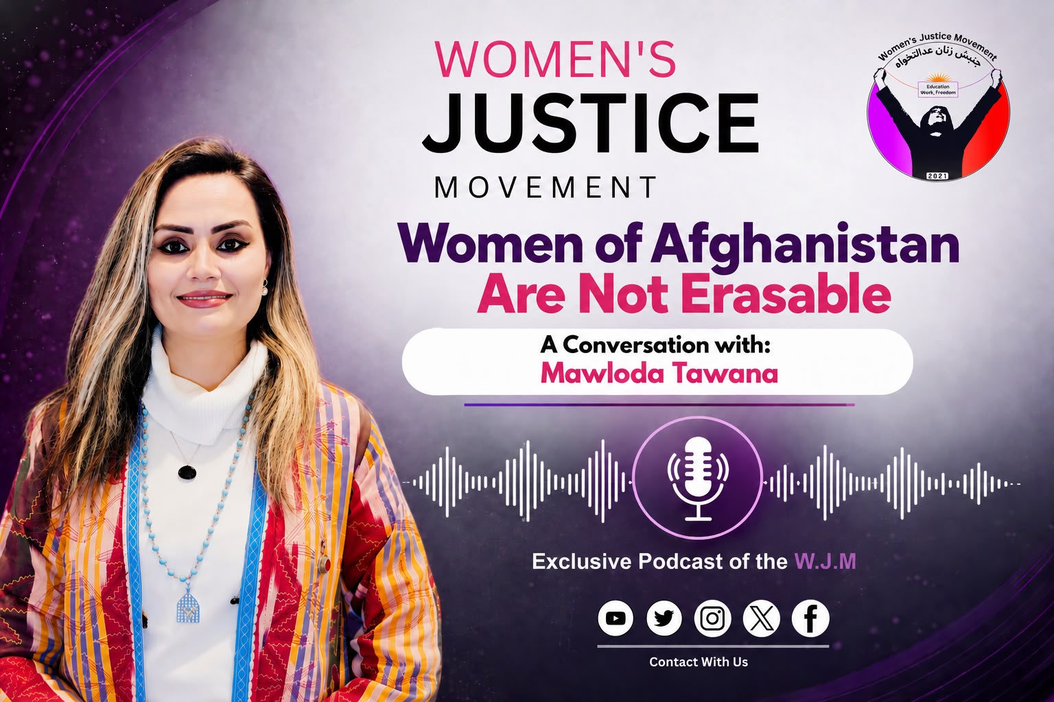 The Women of Afghanistan Cannot Be Erased: An Interview with Mawluda Tawana by the Women’s Justice Movement